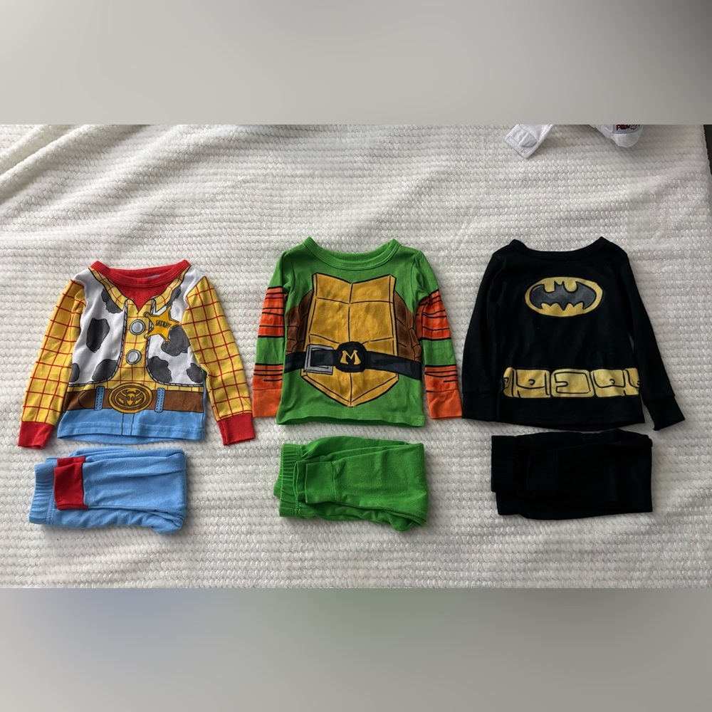 Kids Costume Set - Woody and Batman